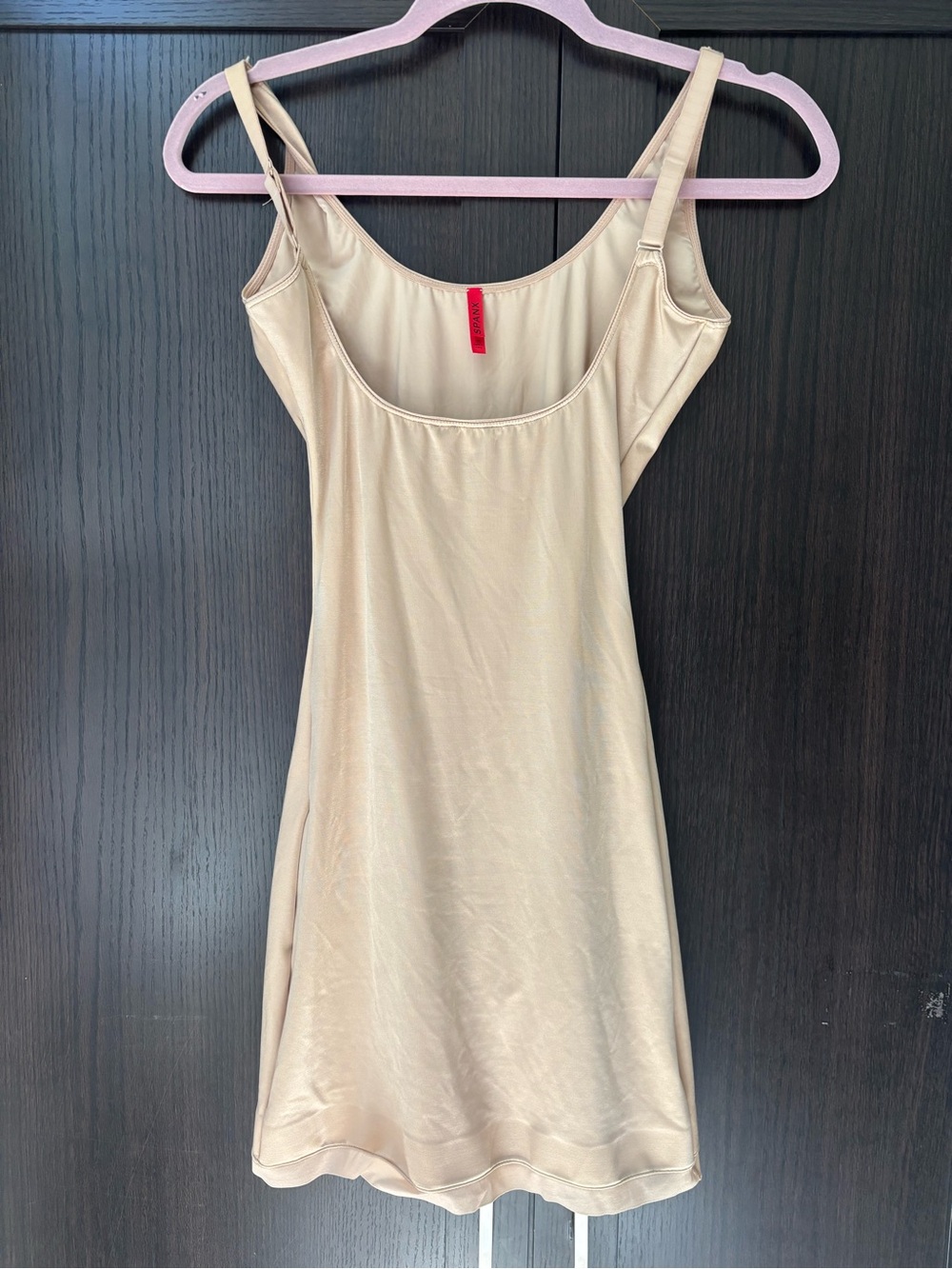 SPANX Nude Tank Slip Top with Body suit underneath